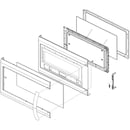 Microwave Door Assembly ADC74347110