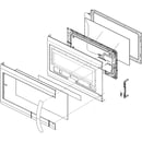 Microwave Door Assembly ADC74347111