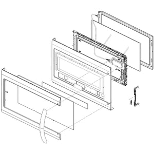 Microwave Door Assembly ADC74347112