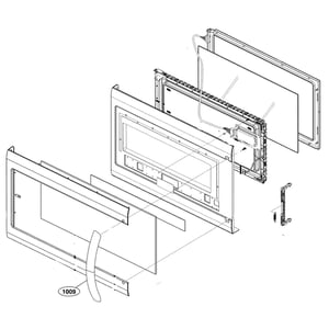 Microwave Door Assembly ADC74347115
