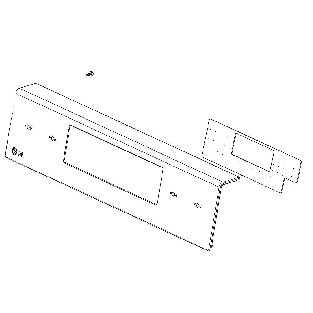 Photo of LG Part #agm30025501, Range Control Panel Assembly | 34.11 x 20.06 x 7.78 from Repair Parts Direct