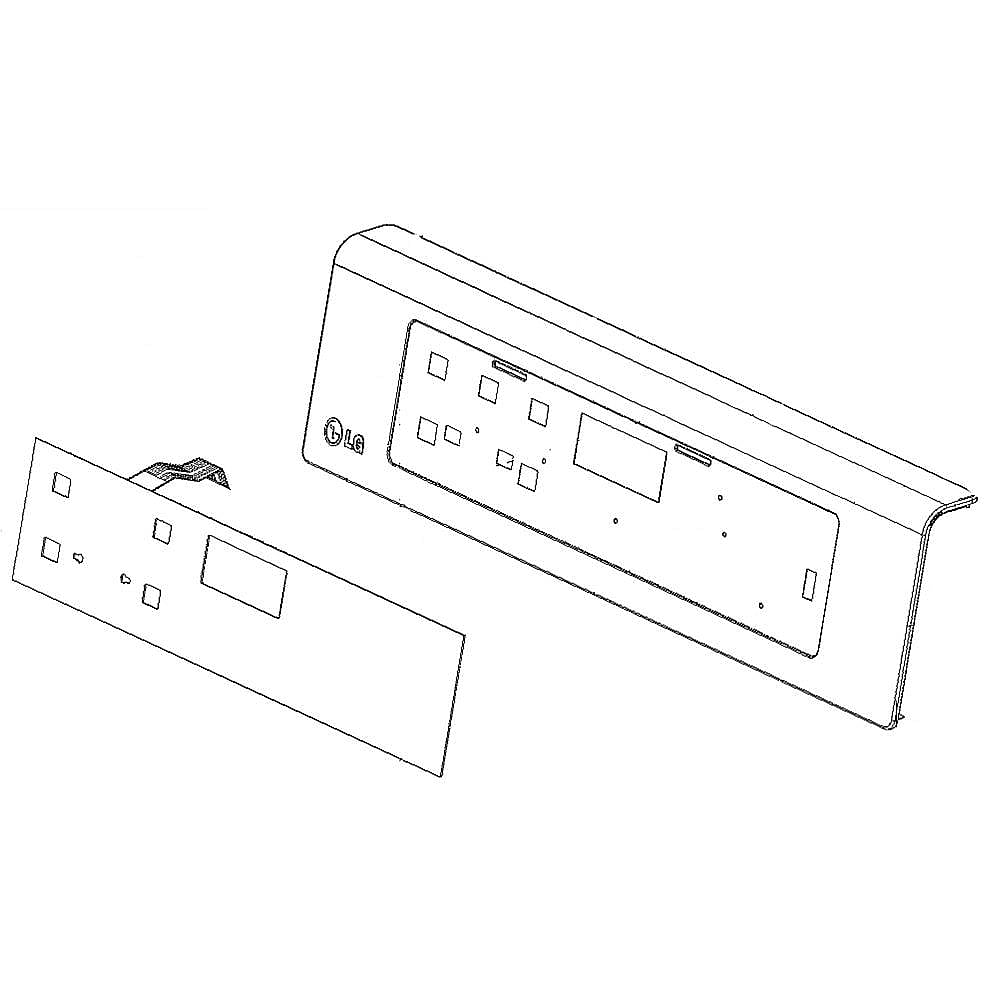 Photo of LG Part #agm73551626, Range Oven Control Panel | 34.50 x 21.00 x 7.75 from Repair Parts Direct