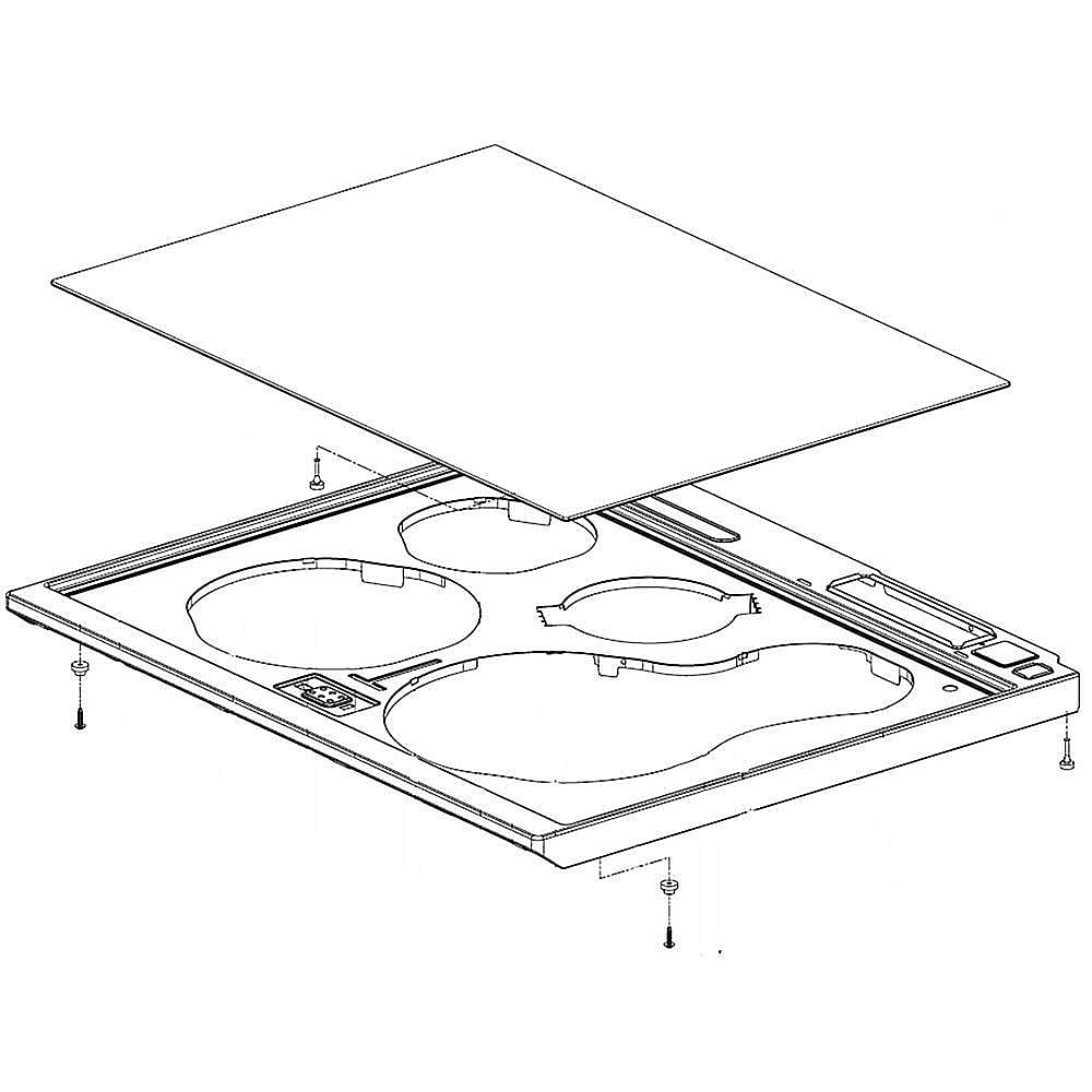 Lg Range Main Top Assembly Agu Parts Sears Partsdirect