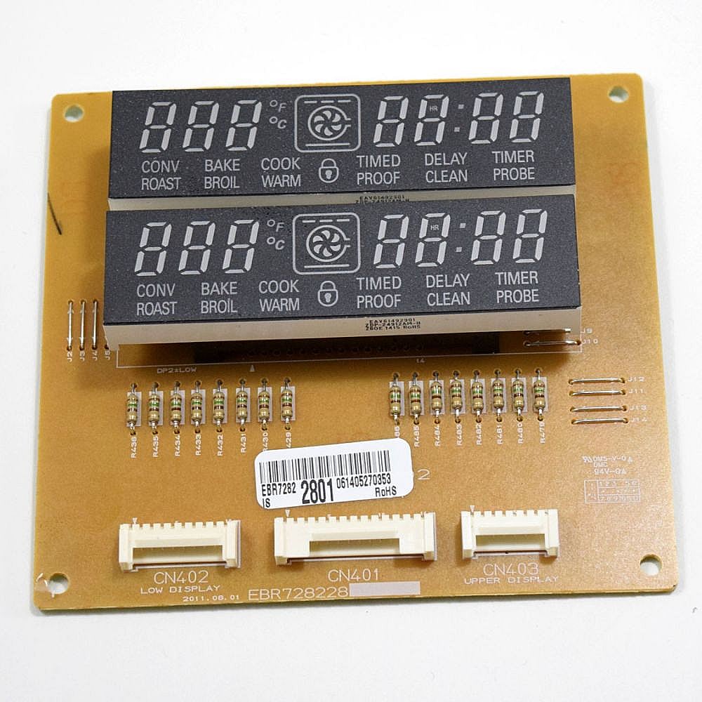 Part #ebr72822801, Range Display Control Board