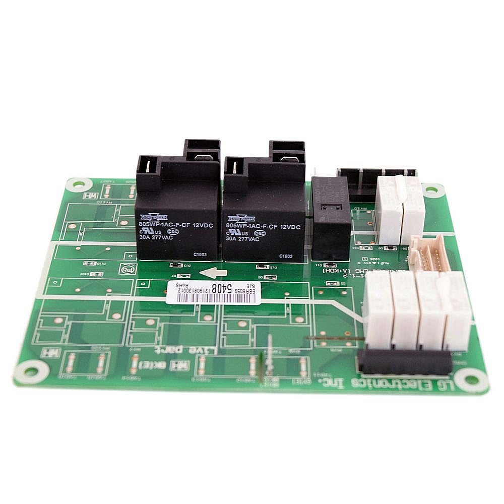 LG Part #ebr80595408, Range Oven Relay Control Board | 13.50 x 10.40 x 4.50