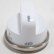 Range Surface Burner Knob (white) for LG LRG30357SW - Part EBZ37189612