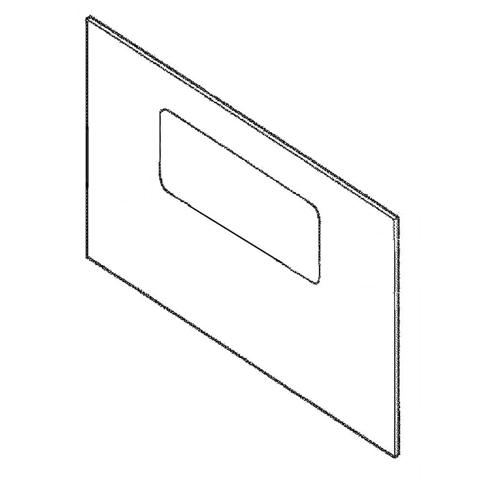 Photo of LG Part #ebz37215128, Range Oven Door Outer Panel from Repair Parts Direct
