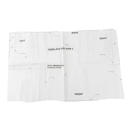 Photo of Part #mbm40256103, Card, templat from Repair Parts Direct