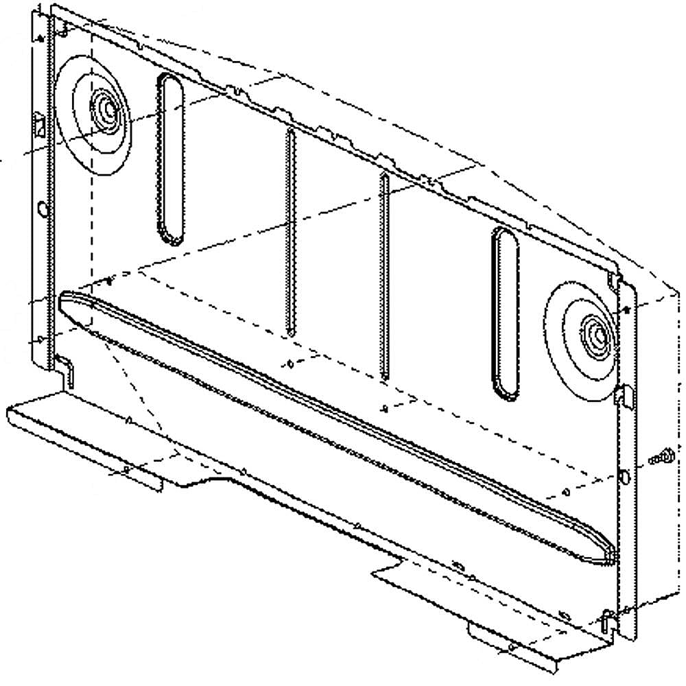 Part #mck66822601, Rear Cover