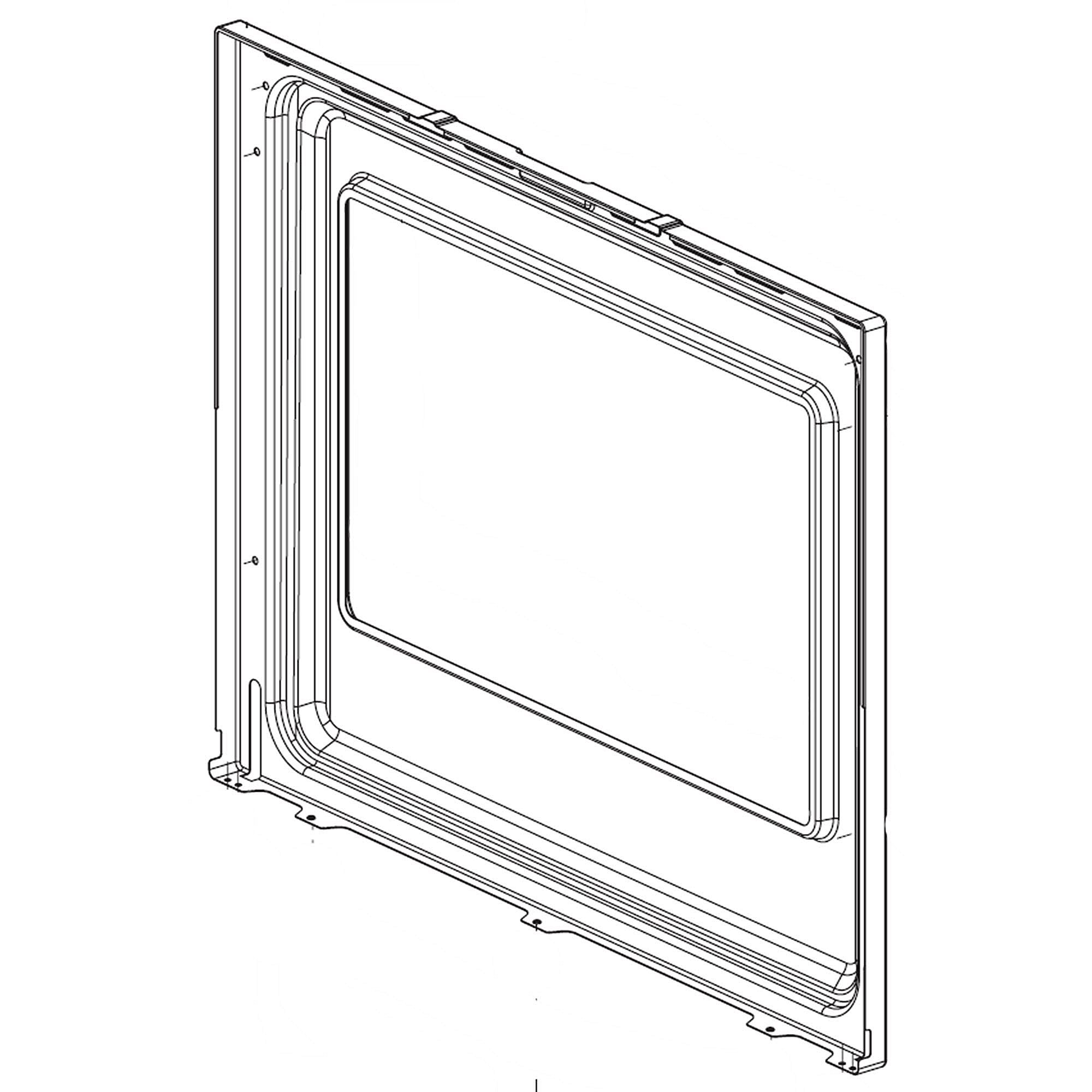 Part #mdq66517702, Frame, door / 37.71 x 31.00 x 8.03