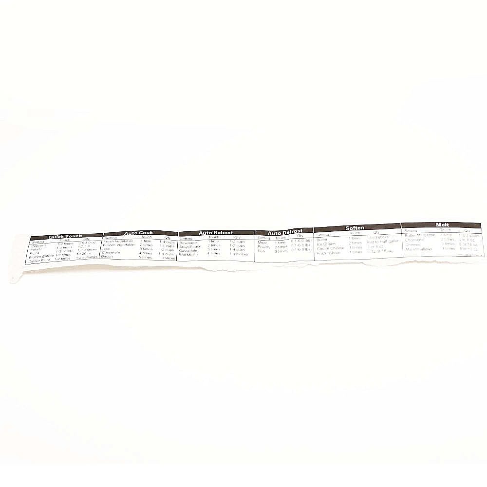 Part #mez40037401, Label