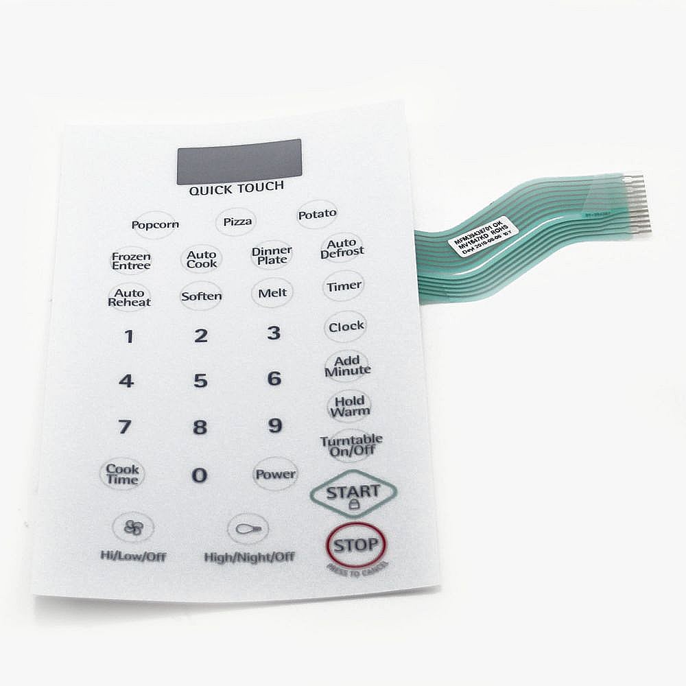 Kenmore Part #mfm39438701, Membrane | 11.20 x 6.30 x 0.10