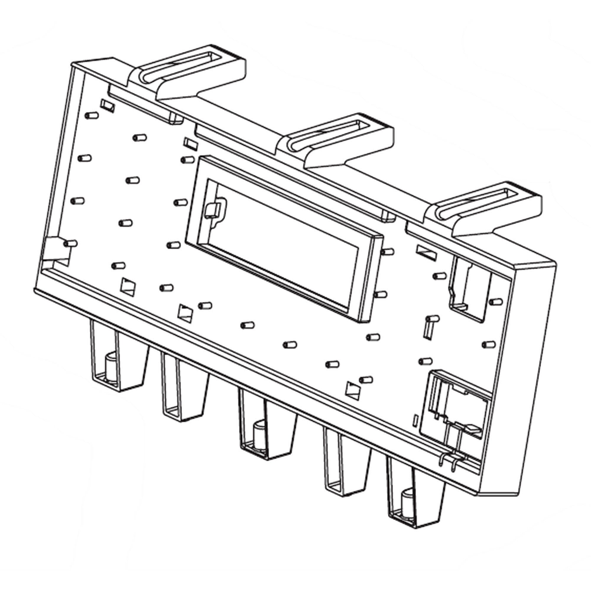 Part #mjh66074201, Supporter, pc / 16.73 x 13.00 x 8.36