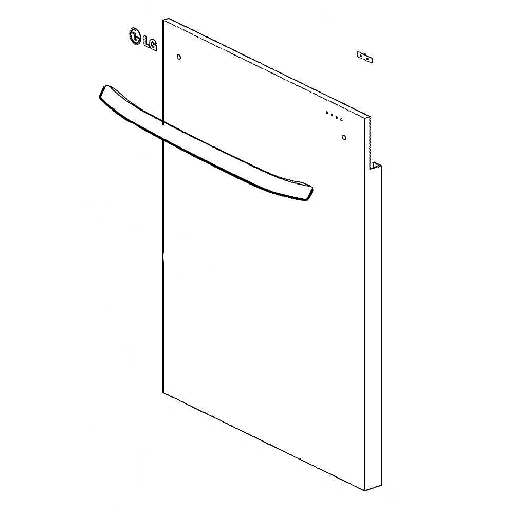 Part #3550Ed0001T, Lg Dishwasher Door Outer Panel / 35.75 x 28.25 x 6.00