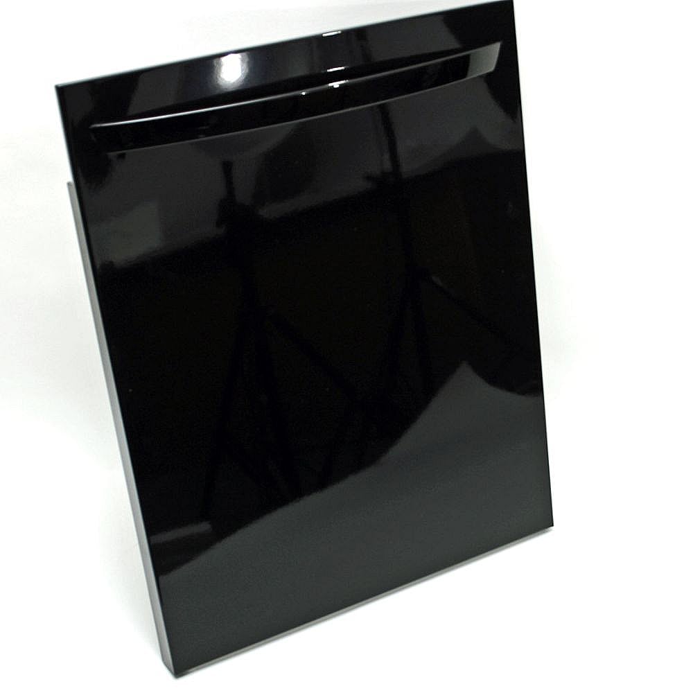 Photo of Dishwasher Door Outer Panel and Handle (Black) from Repair Parts Direct