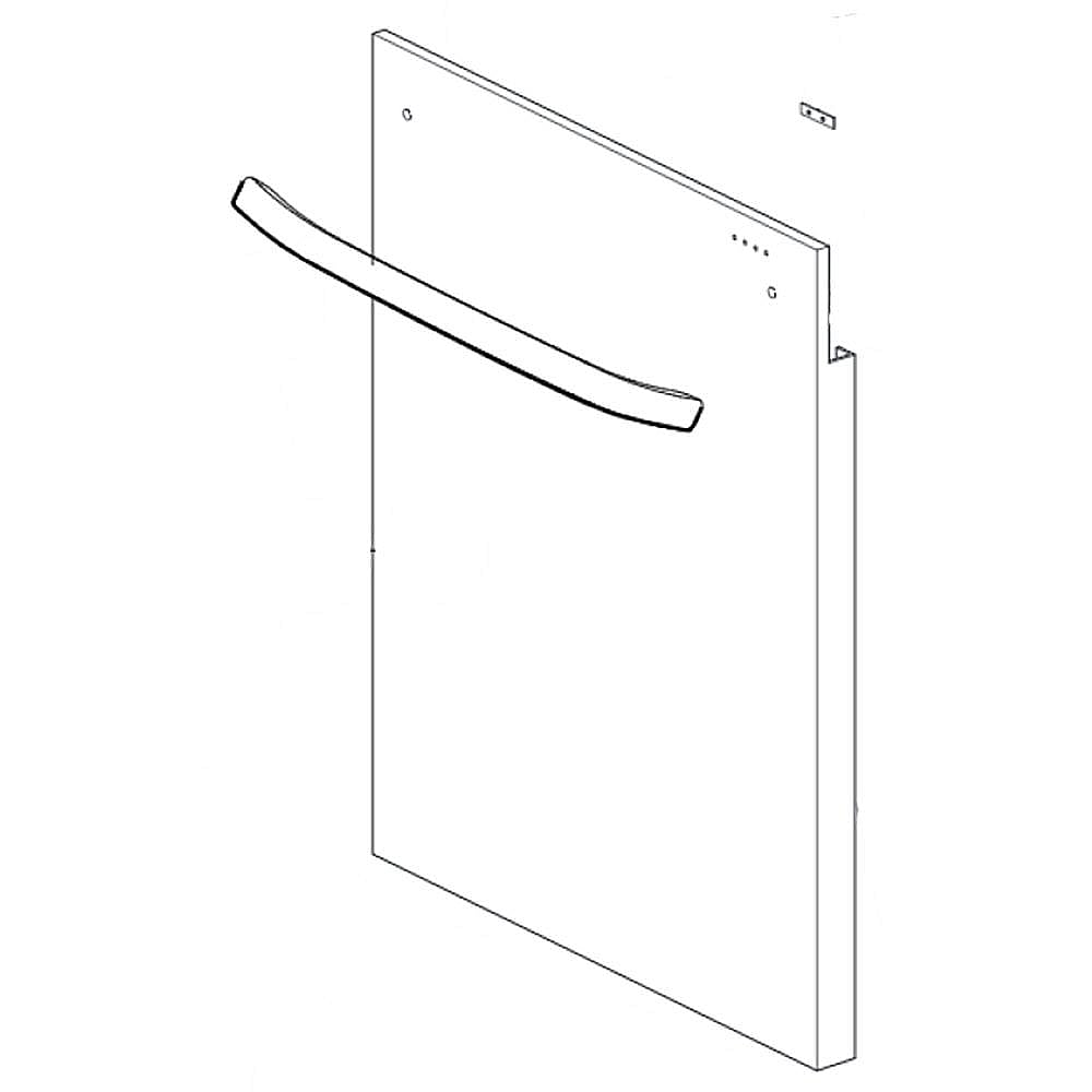 LG Part #acq85830205, Dishwasher Door Outer Panel Assembly