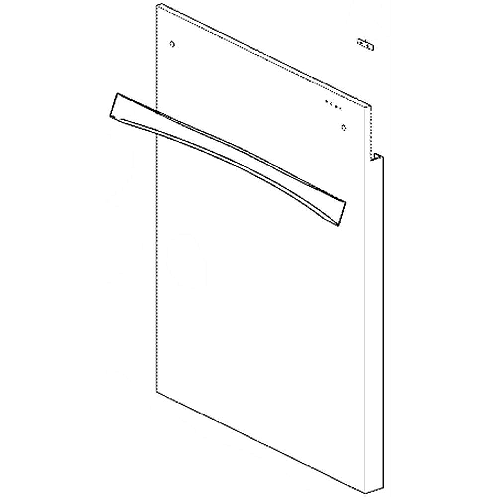 Part #acq85830218, Dishwasher Door Outer Panel Assembly