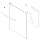 Dishwasher Door Outer Panel Assembly ACQ88048201