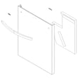 Dishwasher Door Outer Panel Assembly (black Stainless) for LG LDT7808BD/00 - Part ACQ88048202