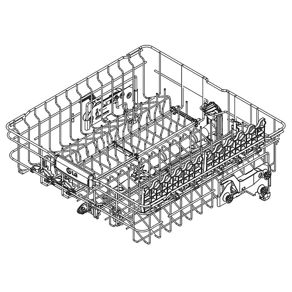 Part #ahb32983791, Lg Dishwasher Dishrack Assembly, Upper / 28.63 x 26.00 x 13.25