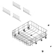 Lg Dishwasher Dishrack, Lower for LG LDFN343LS/00 - Part AHB73249104