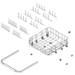 Lg Dishwasher Dishrack, Lower for LG LDT5665WW/00 - Part AHB73249106