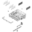 Lg Dishwasher Spray Arm And Upper Dishrack Assembly for LG LDP6810BD/00 - Part AHB73249207