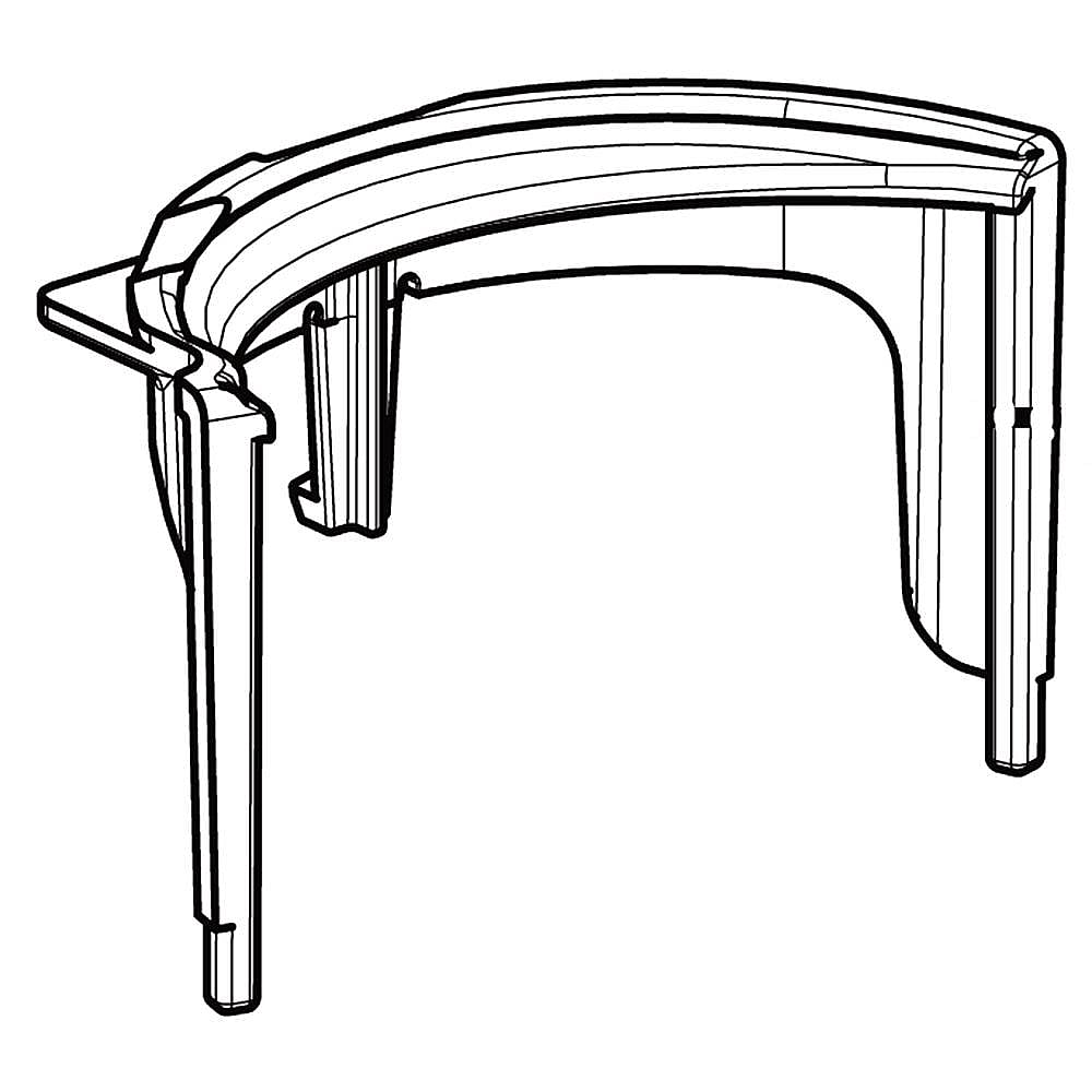 Part #mck63312801, Dishwasher Cover Guide