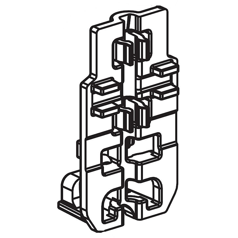 Dishwasher Dishrack Roller Bracket