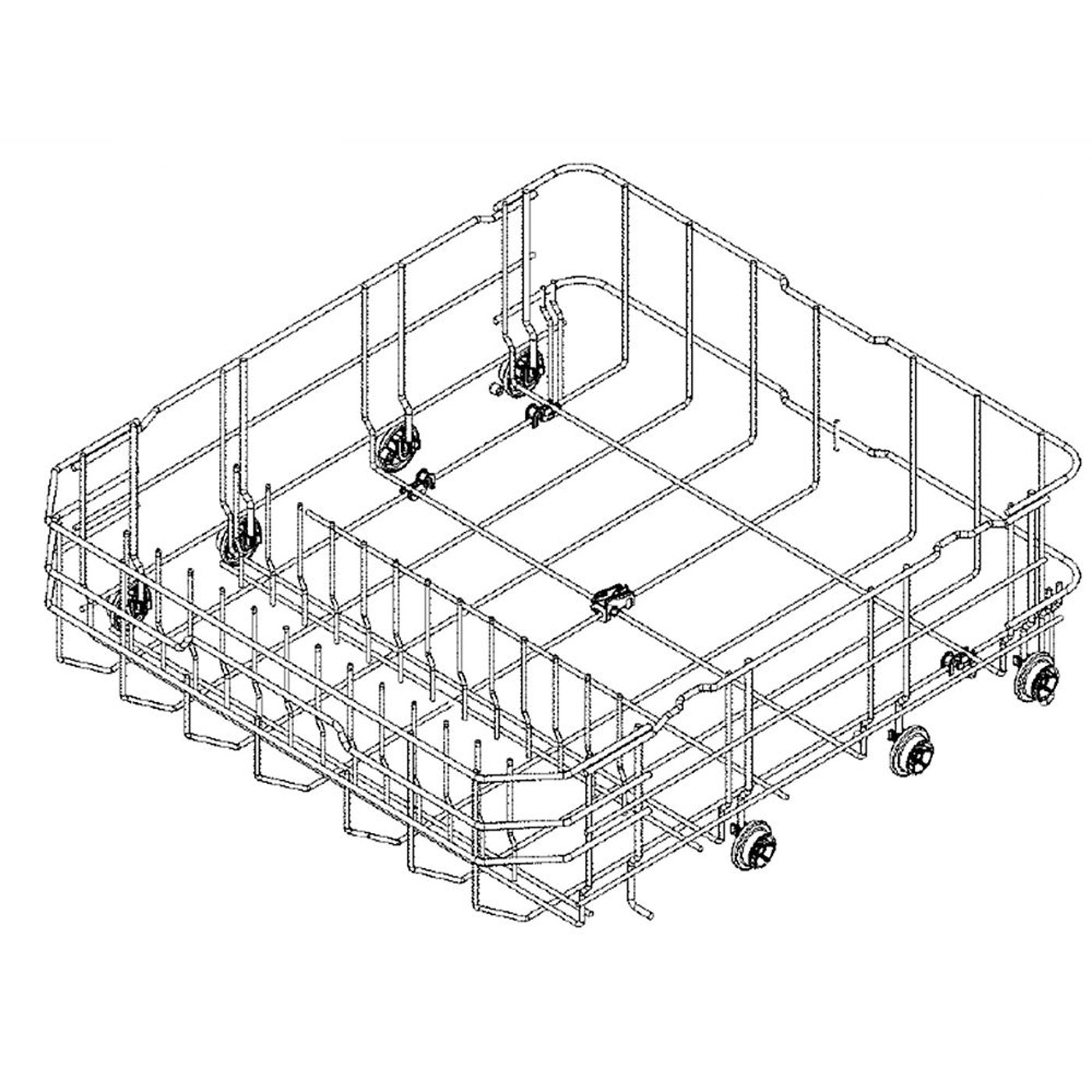 Dishwasher Dishrack, Lower MGR62422101 parts Sears PartsDirect