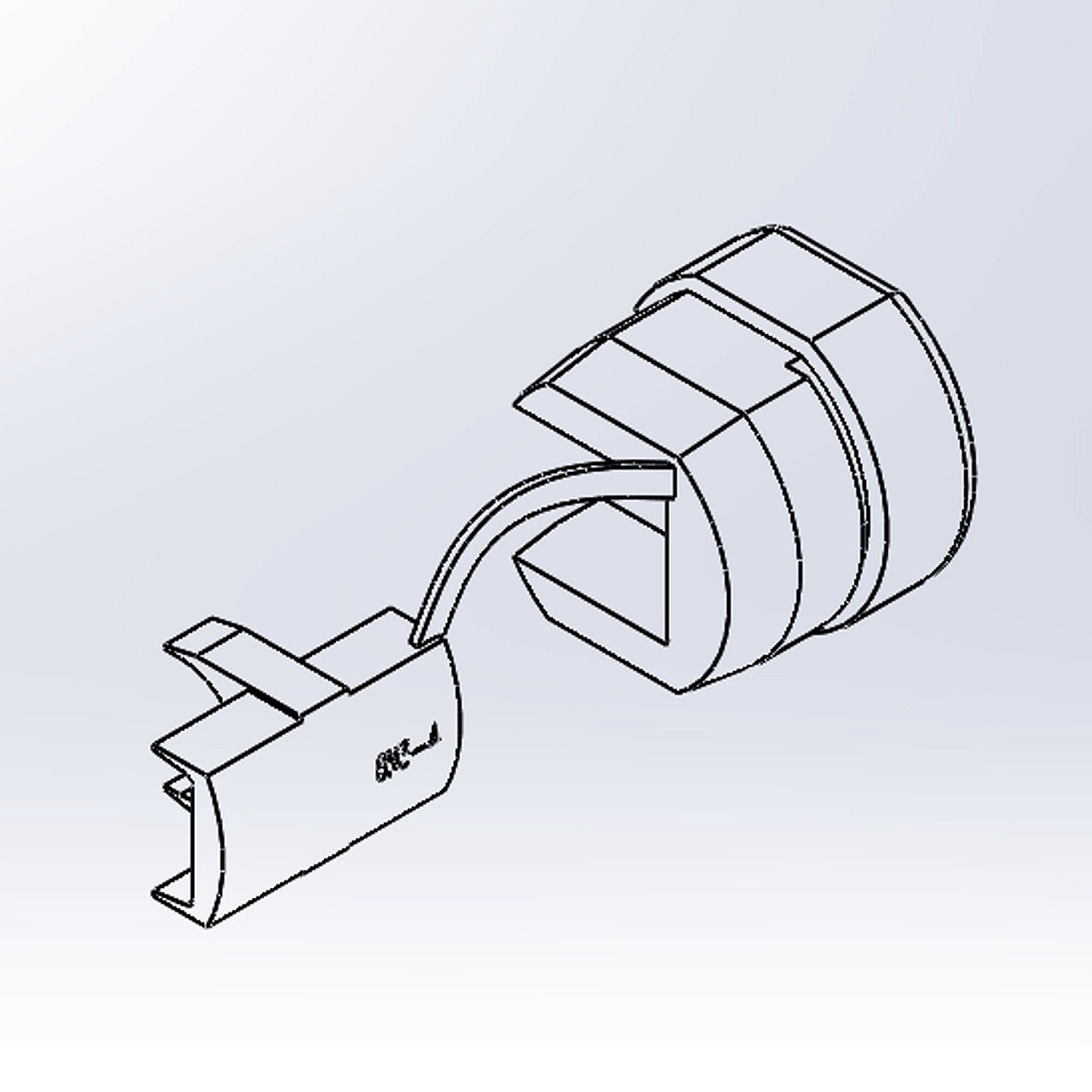Kenmore Part #17.04.000005-000-A0, Range Power Cord Clip | 1.50 x 1.50 x 1.50