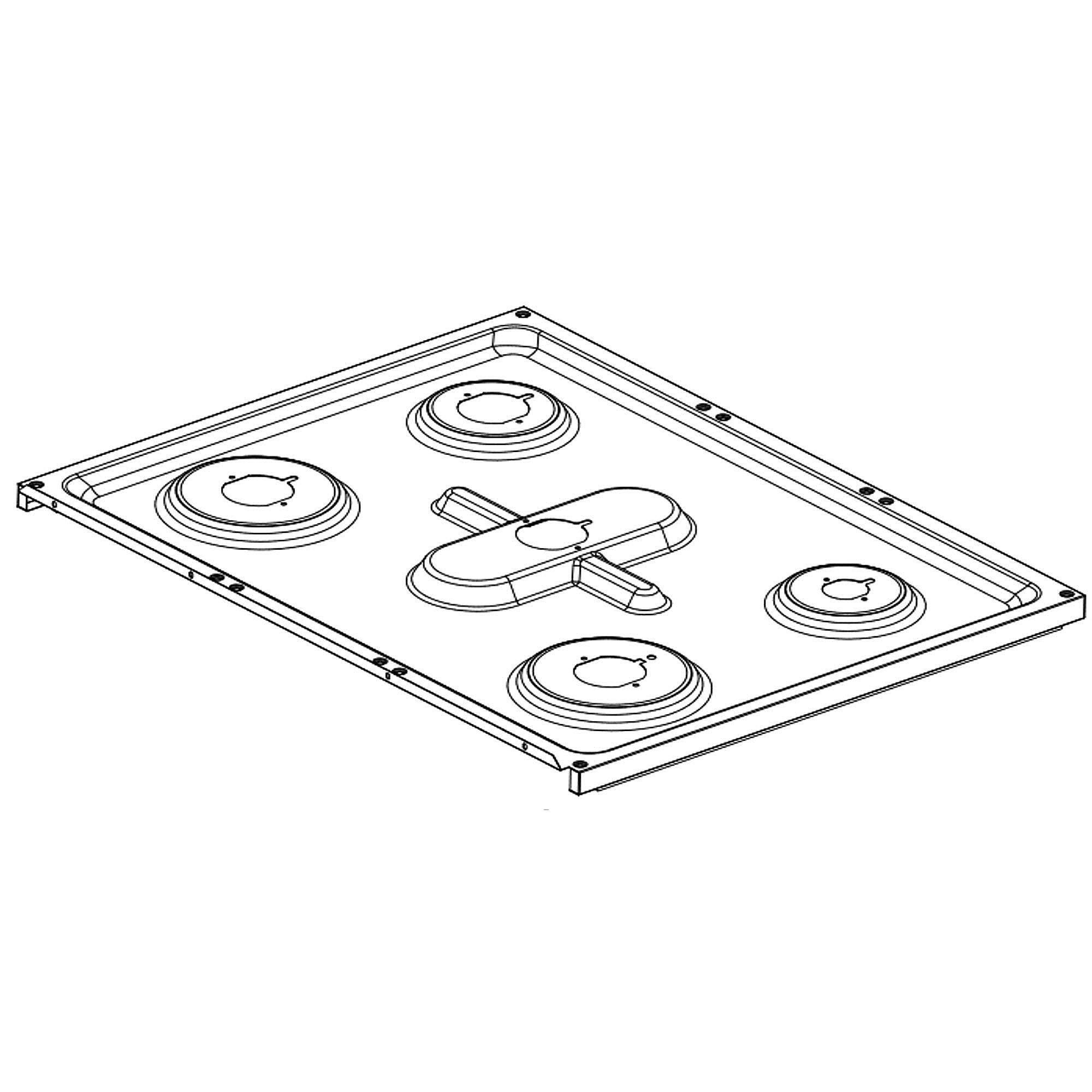 Kenmore Part #21.99.000302-000-A0, Range Main Top | 32.68 x 3.74 x 26.18