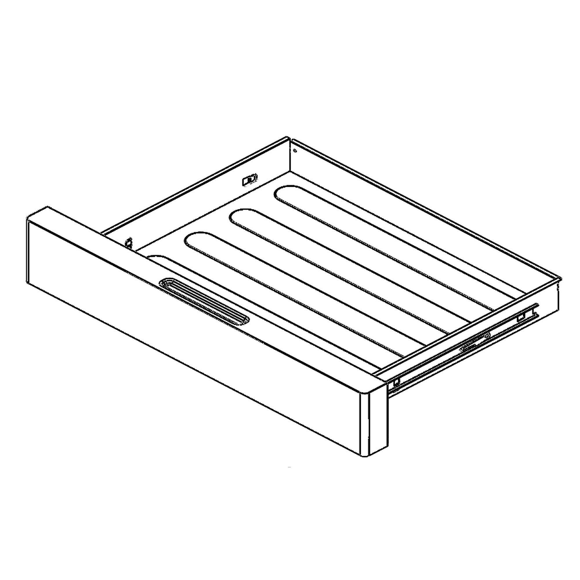 Kenmore Part #21.99.000415-000-A0, Range Storage Drawer Assembly | 31.89 x 7.48 x 22.44