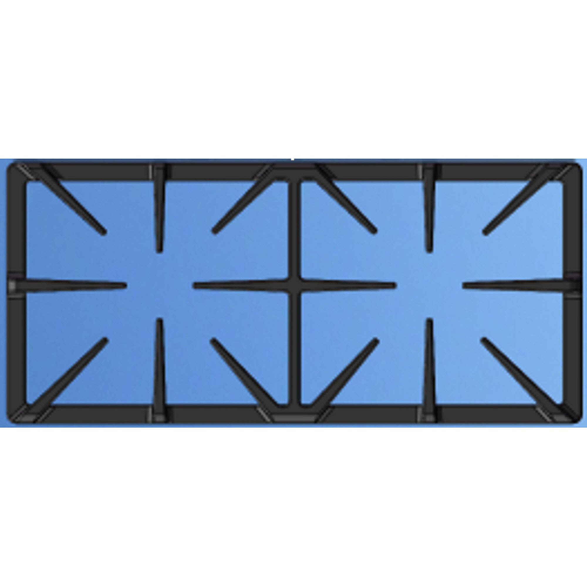 Kenmore Part #21.99.000422-000-A0, Range Surface Burner Grate, Center | 24.80 x 4.33 x 12.60
