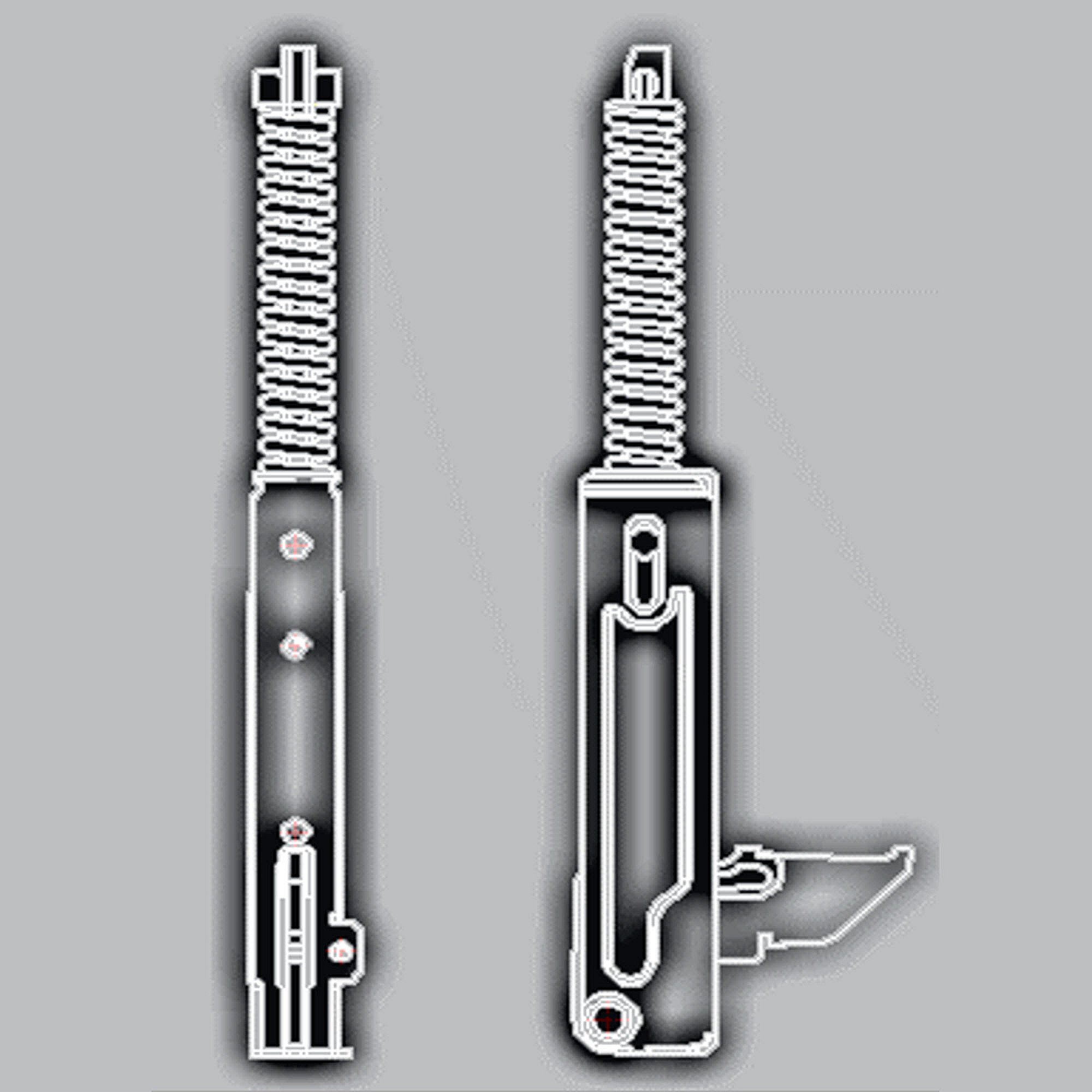 Kenmore Part #21.99.008087-000-A0, Range Oven Door Hinge Set | 11.81 x 3.15 x 4.72