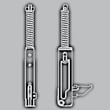 Range Oven Door Hinge Set for Kenmore 95163 - Part 21.99.008087-000-A0