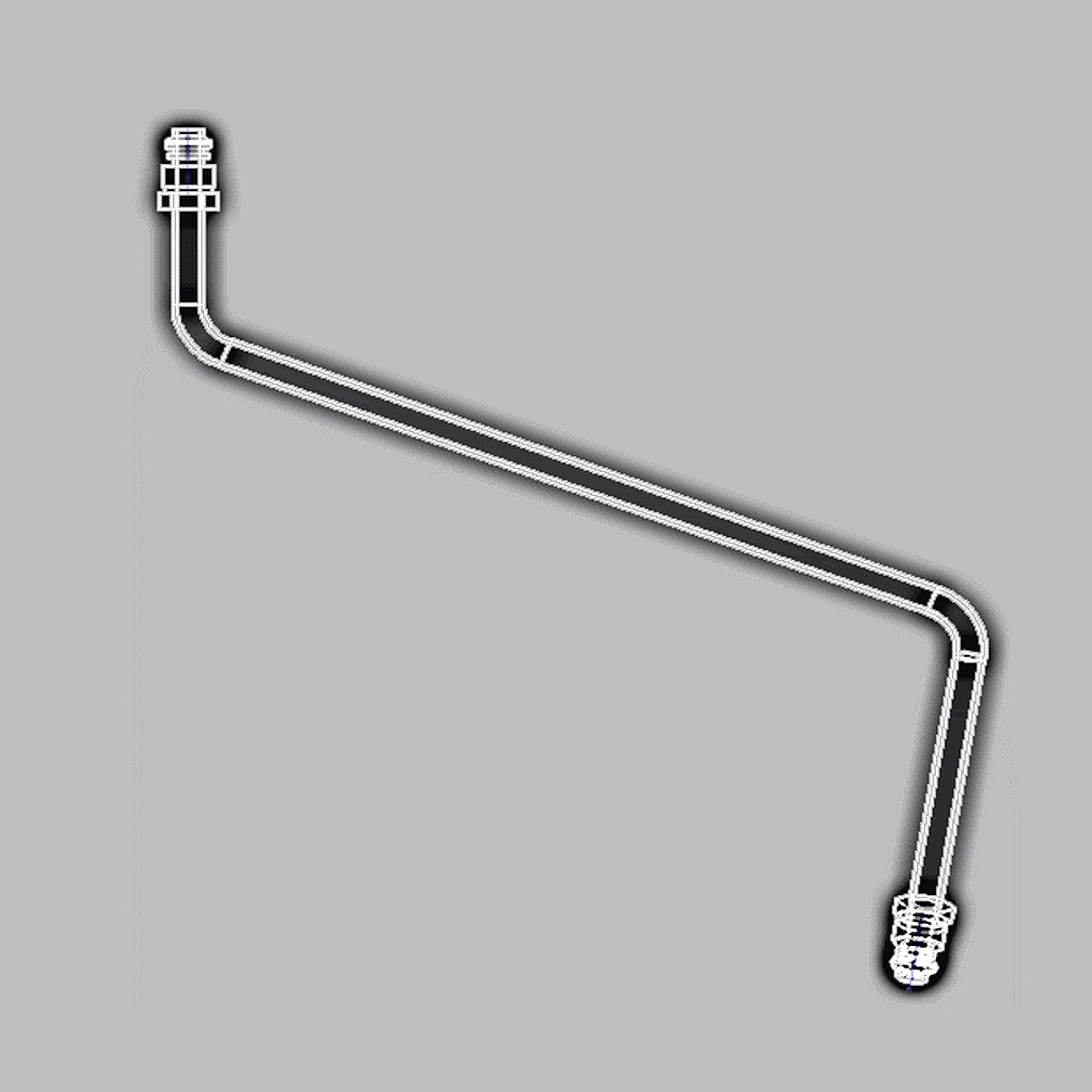 Kenmore Part #21.99.008094-000-A0, Range Surface Burner Supply Tube, Center | 12.20 x 6.30 x 11.02
