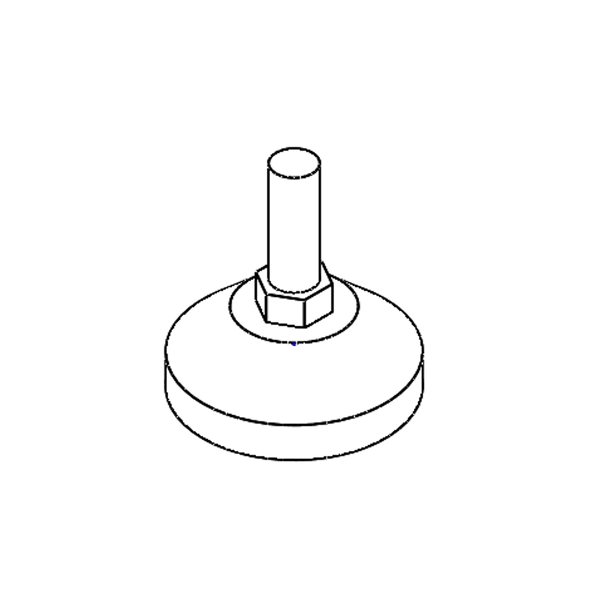 Kenmore Part #21.99.008108-000-A0, Range Leveling Leg | 3.94 x 3.94 x 3.94