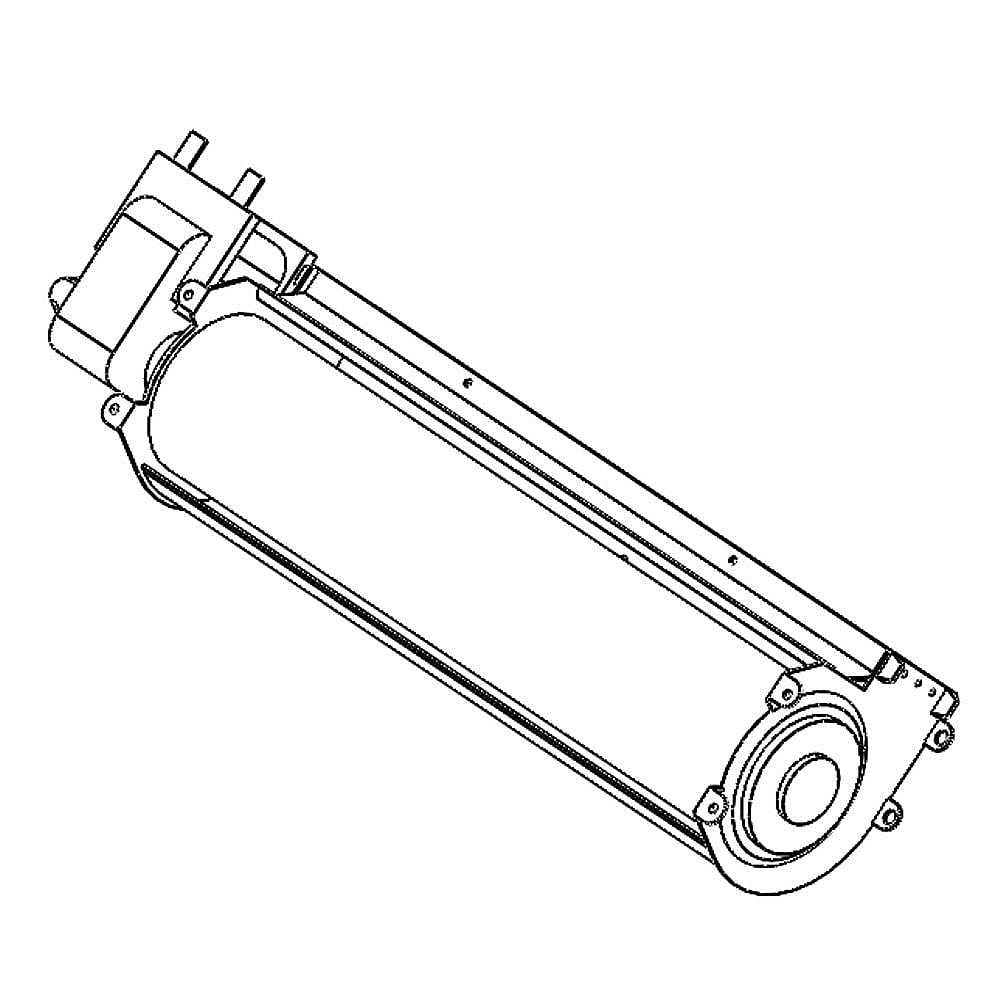 Kenmore Part #21.99.008109-000-A0, Range Oven Cooling Fan Assembly | 17.32 x 5.71 x 6.30