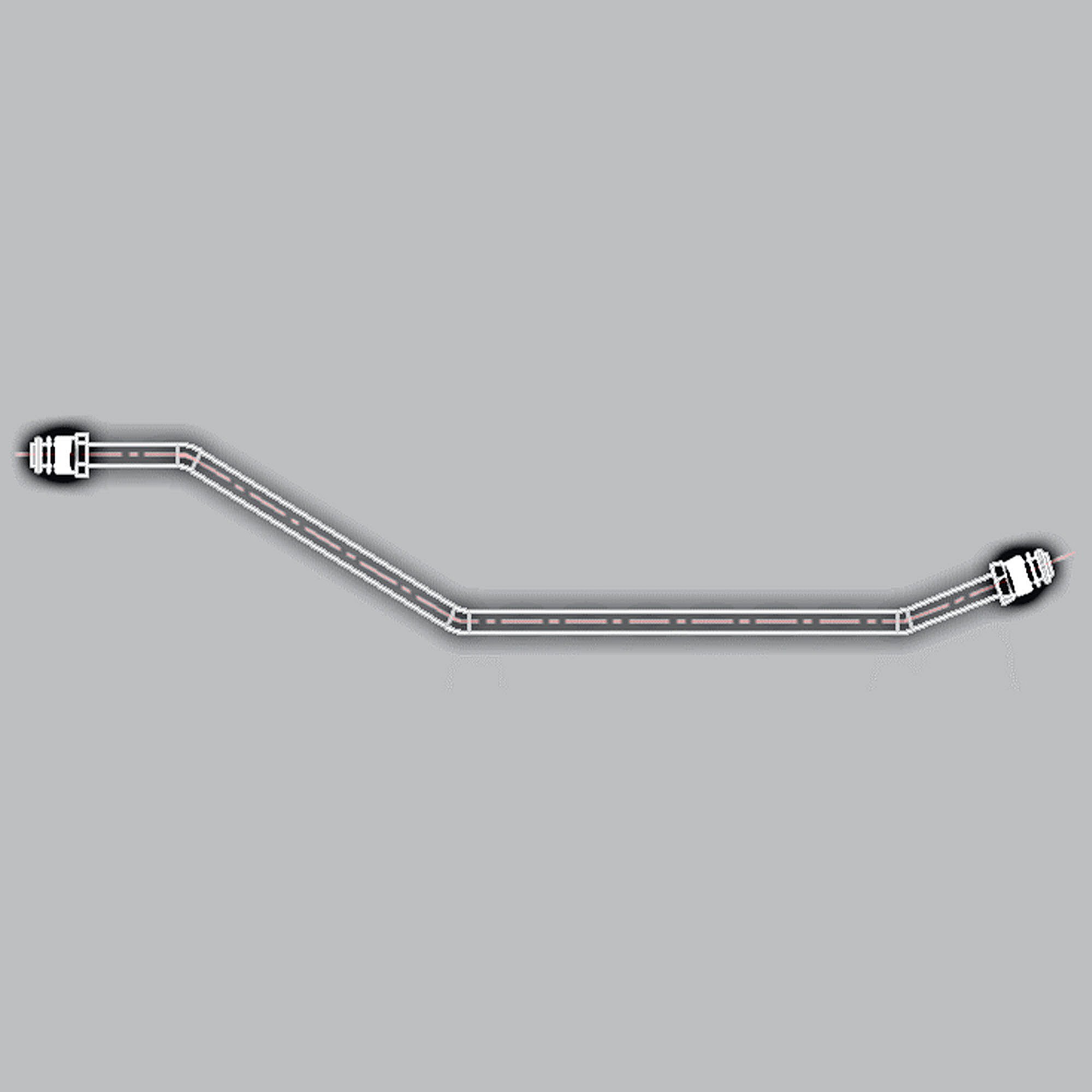 Kenmore Part #21.99.008110-000-A0, Range Surface Burner Supply Tube, Right Rear | 17.32 x 5.71 x 6.30