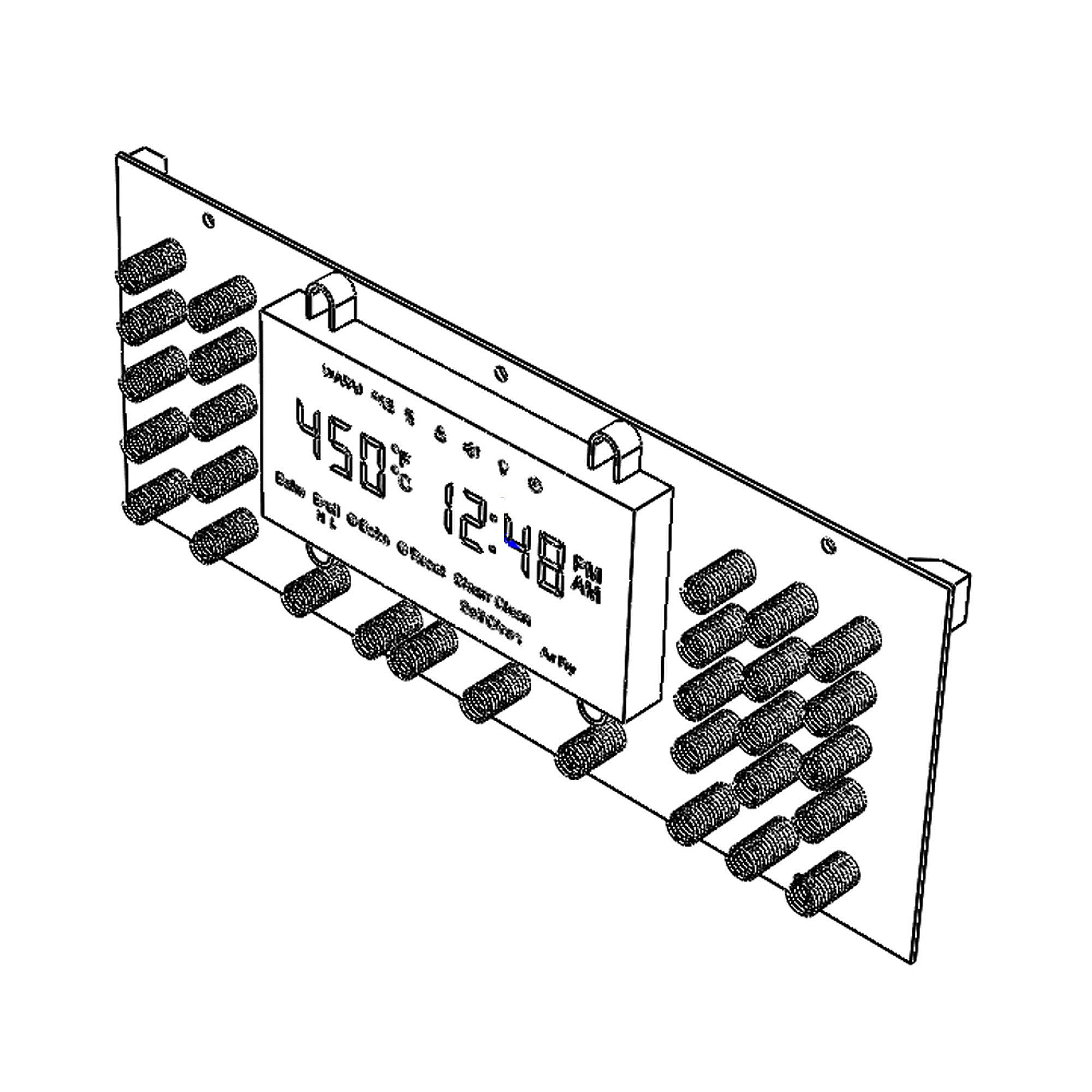 Kenmore Part #21.99.008119-000-A0, Range Touch Control Panel | 15.16 x 6.69 x 15.16