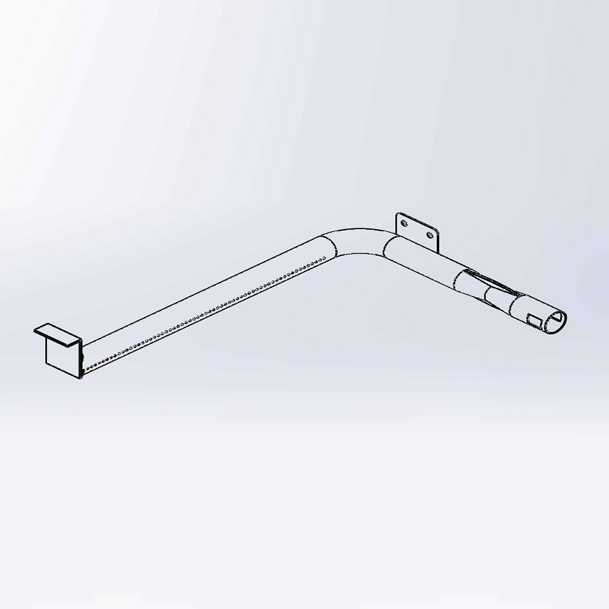 Kenmore Part #21.99.008121-000-A0, Range Bake Burner | 20.47 x 3.54 x 10.63