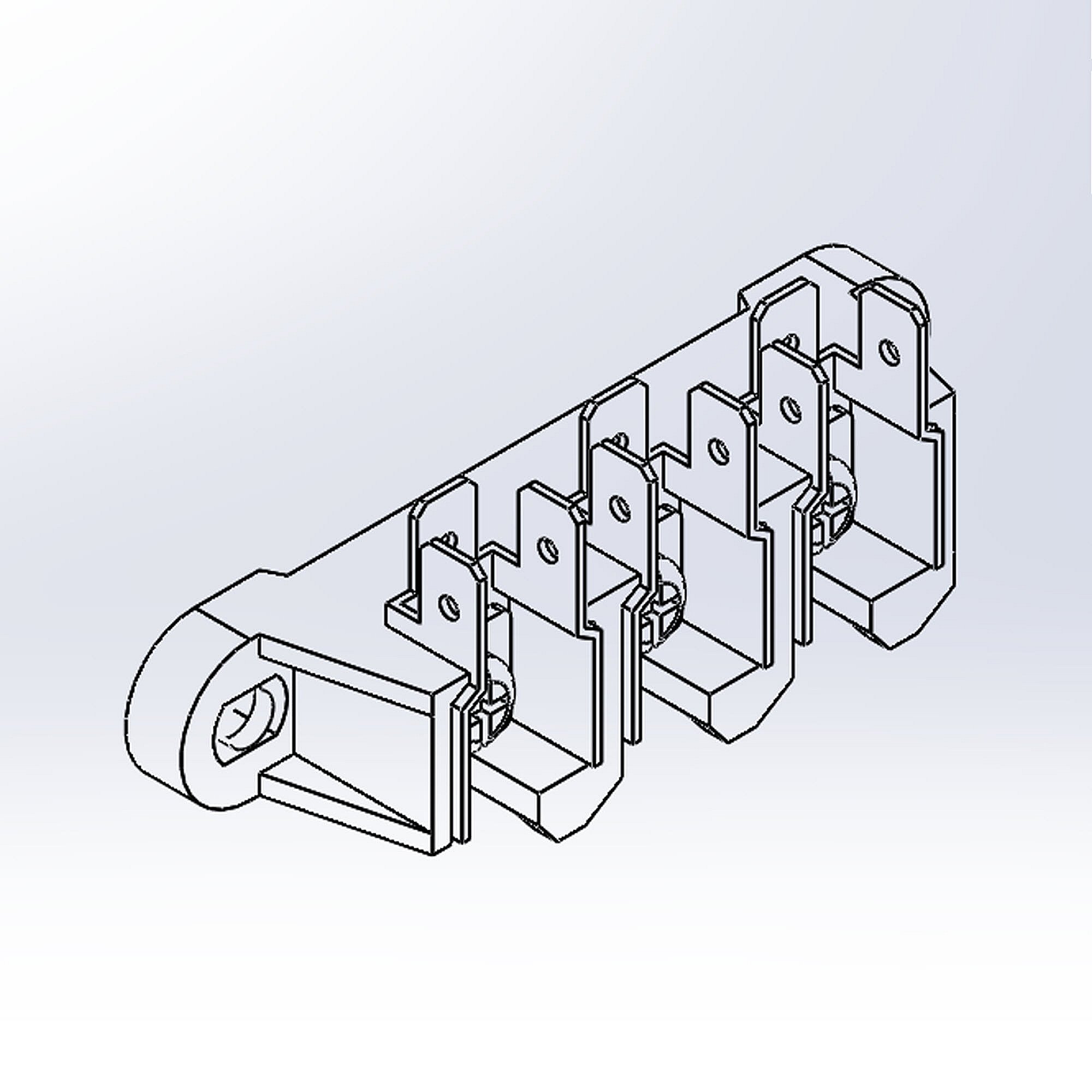 Kenmore Part #21.99.008131-000-A0, Range Terminal Block | 5.91 x 2.36 x 3.15