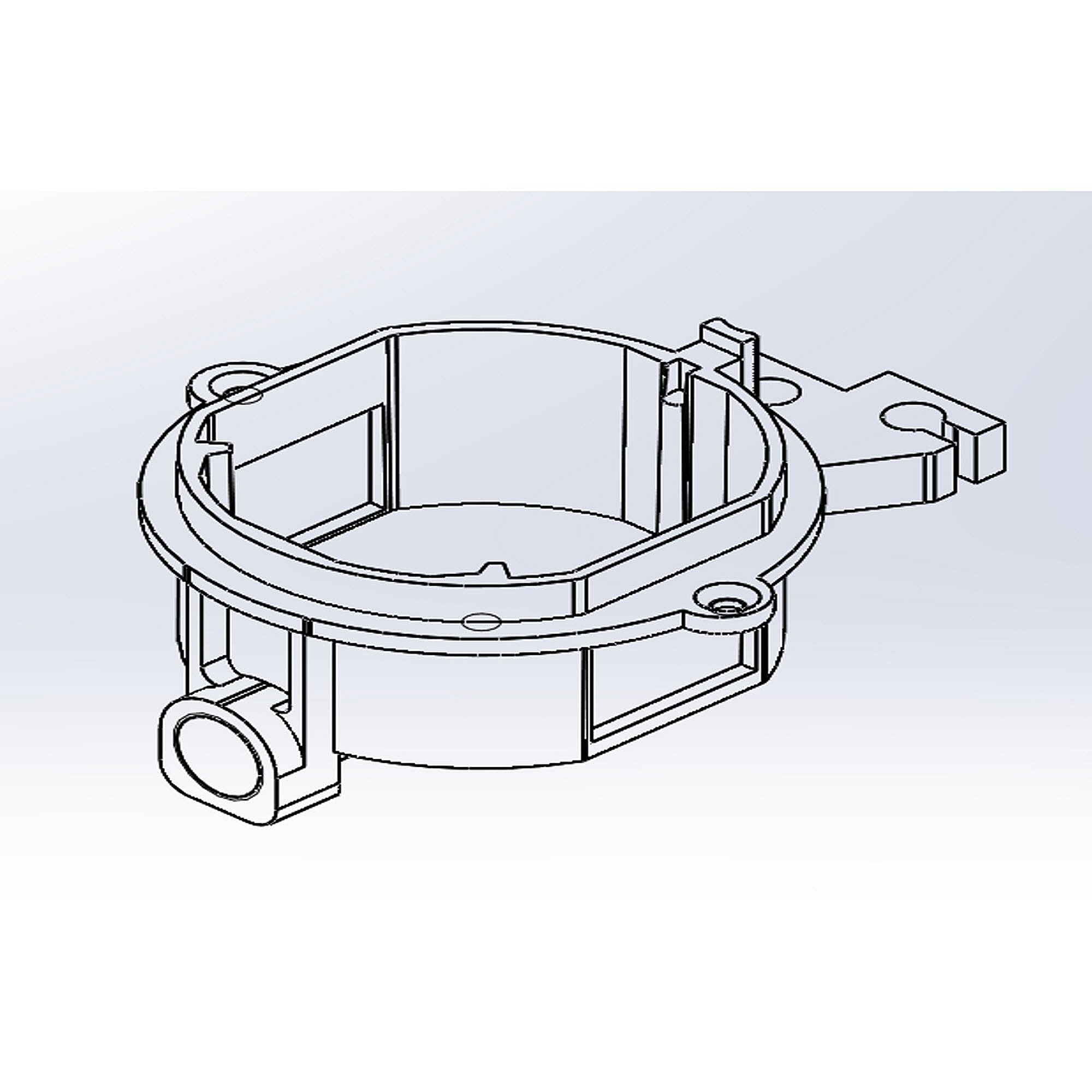 Kenmore Part #21.99.008134-000-A0, Range Surface Burner Orifice Holder, 12, 000-Btu | 5.90 x 3.15 x 5.90