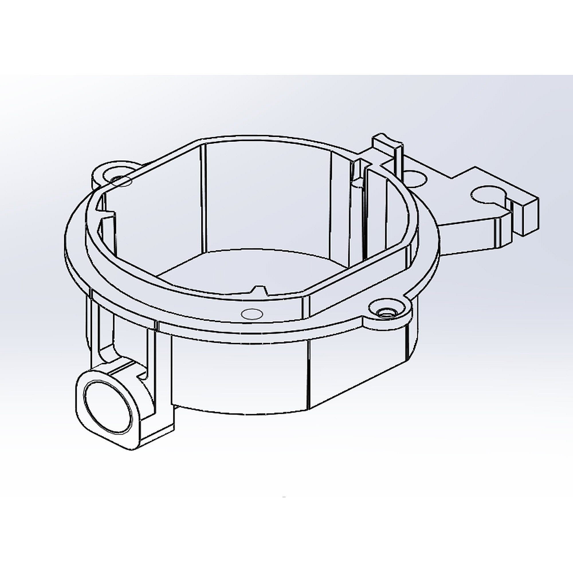 Kenmore Part #21.99.008136-000-A0, Range Surface Burner Orifice Holder, 9, 000-Btu | 5.91 x 3.15 x 5.91