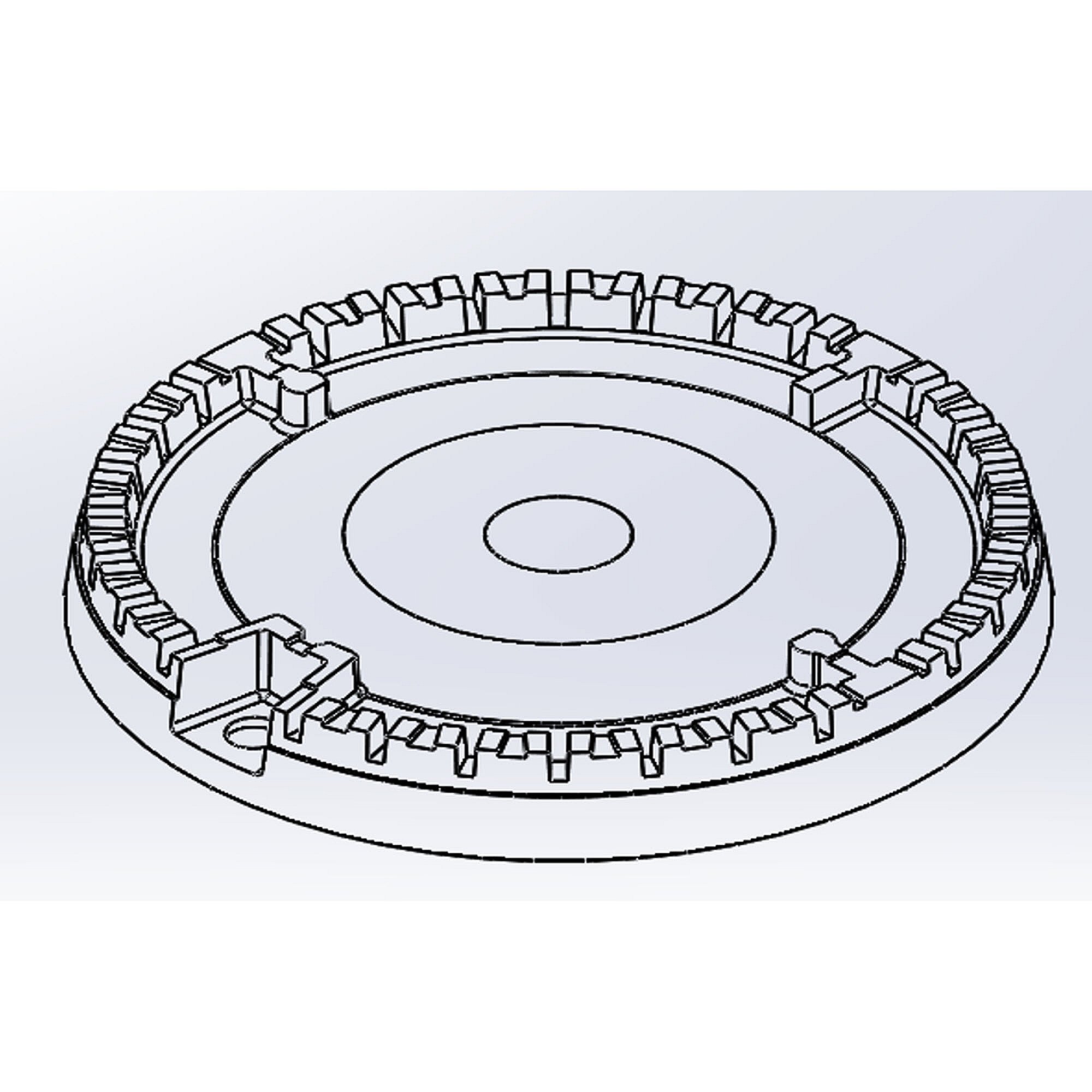 Kenmore Part #21.99.008140-000-A0, Range Surface Burner Head, 18, 000-Btu | 5.91 x 3.15 x 5.91
