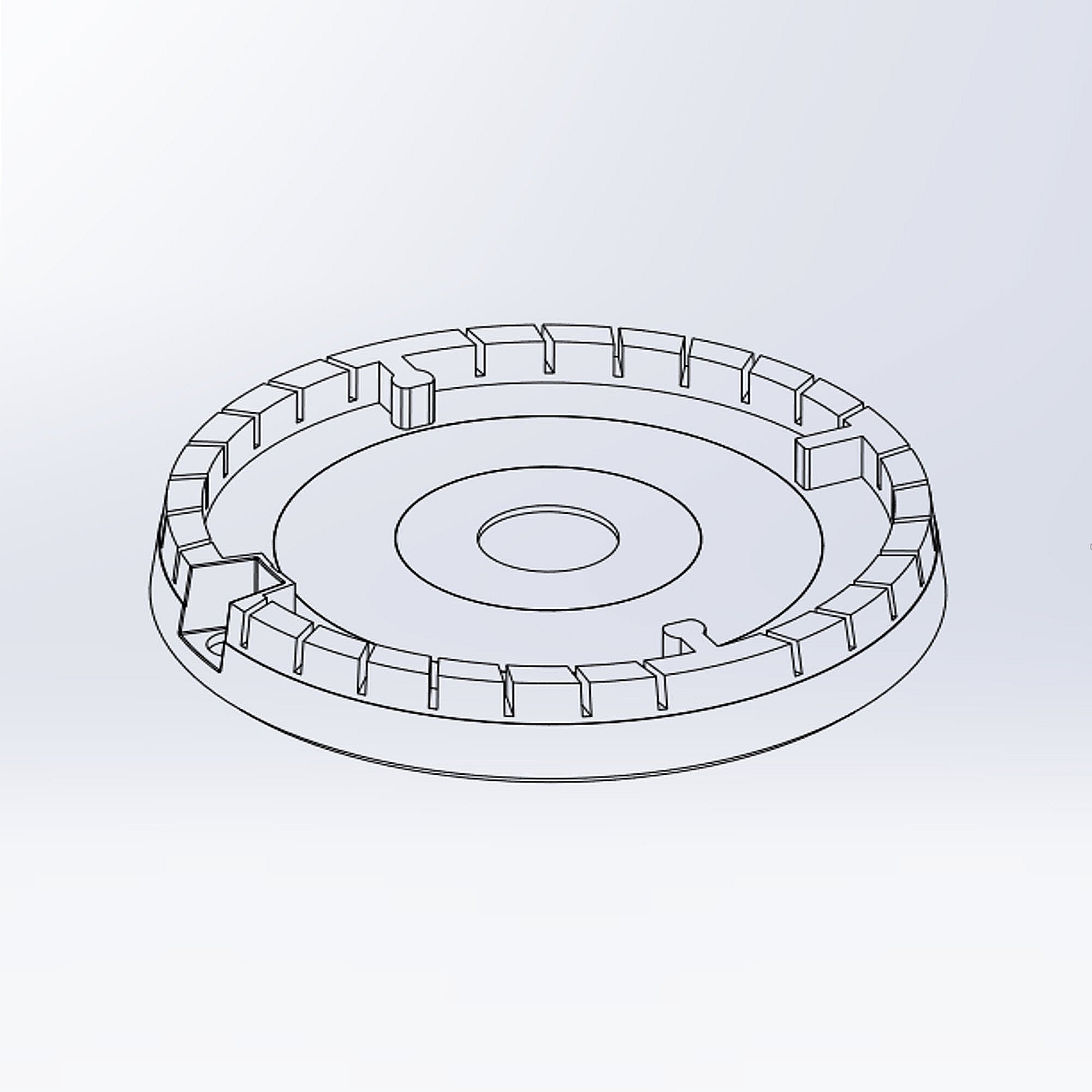 Kenmore Part #21.99.008144-000-A0, Range Surface Burner Head, Left Front And Left Rear | 5.91 x 3.15 x 5.91