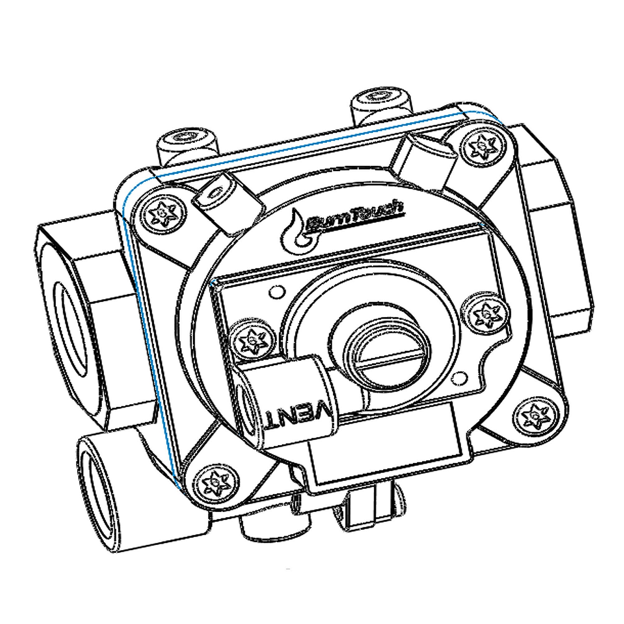 Kenmore Part #21.99.008147-000-A0, Range Pressure Regulator | 5.91 x 3.15 x 5.91