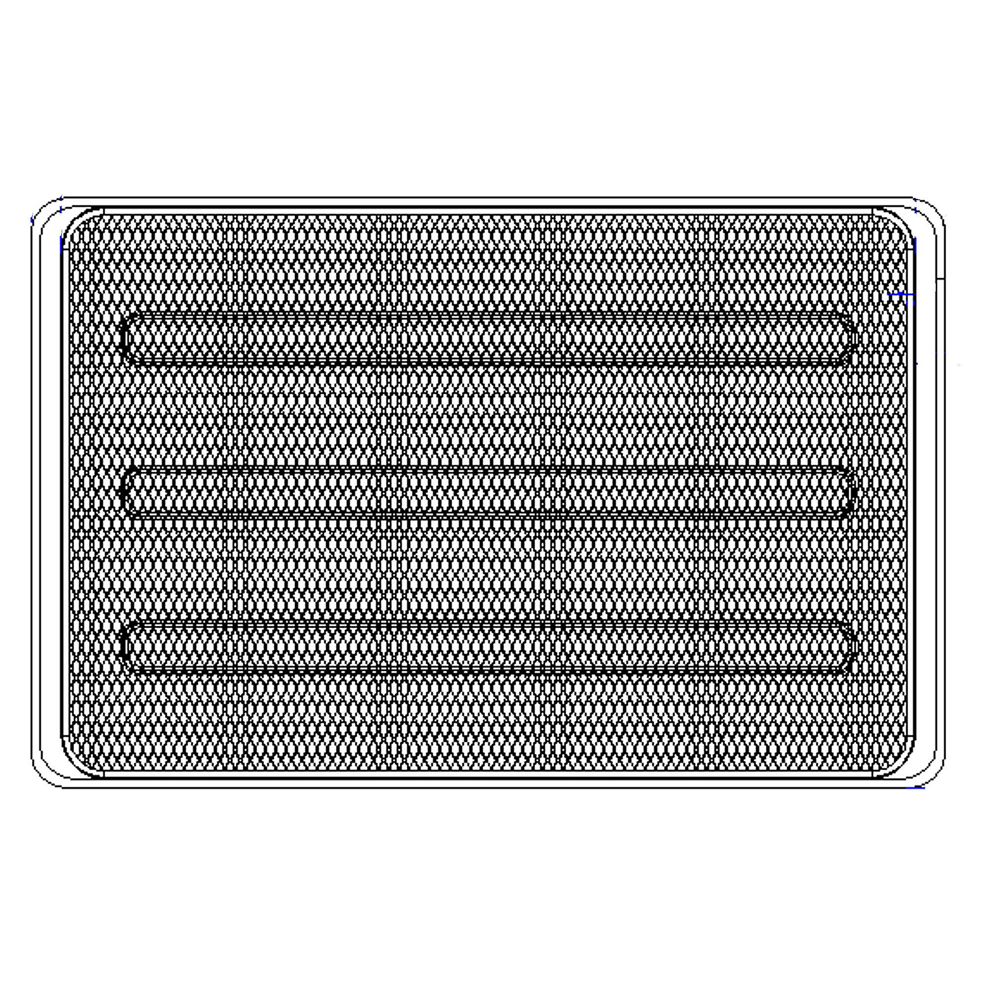 Kenmore Part #21.99.008162-000-A0, Range Air Fry Basket | 23.03 x 4.13 x 14.96