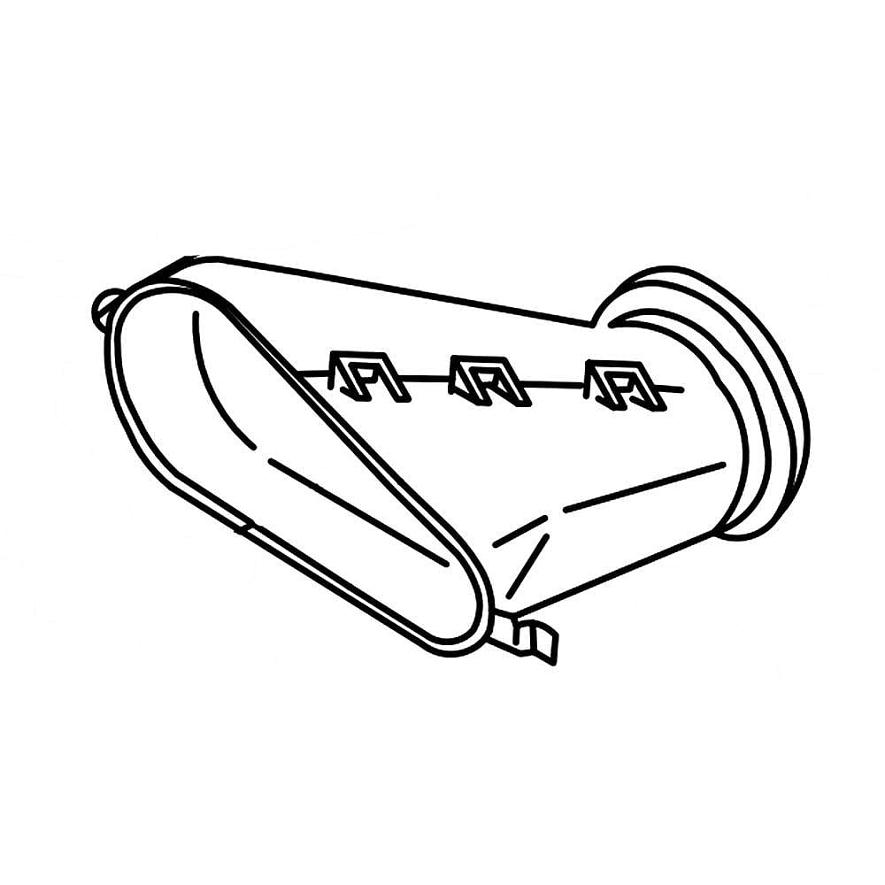 Part #279704, Dryer Lint Duct Transition / 9.75 x 9.38 x 12.75